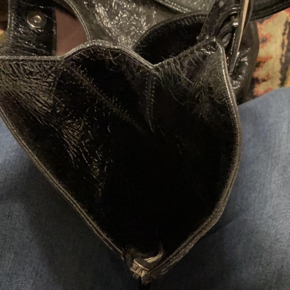 Kooba Glossy Black Tote with Silver Accents - Picture 8 of 8